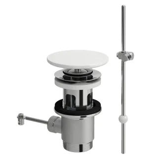 LAUFEN Ablaufventil m.Zughebel Ventilabdeckung Saphirkeramik, weiss glänzend, H8981910000001 H8981910000001