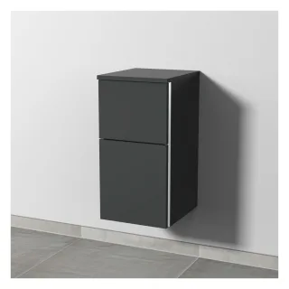 Sanipa 3way Unterschrank mit 2 Auszügen, Anthrazit-Matt, BR14222 BR14222
