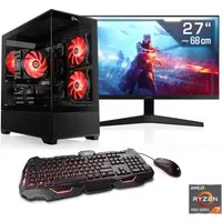 CSL AeroVision V24421 Gaming-PC-Komplettsystem (27", AMD Ryzen 7 7800X3D, GeForce RTX 5070, 32 GB RAM, 2000 GB SSD)
