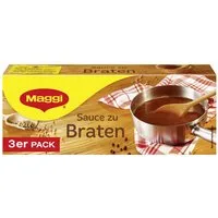MAGGI Saucen, Maggi Sauce zum Braten 3er Pack individuelle dunkle Sauce 60g