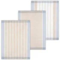 Kracht Geschirrtuch Landhaus, (Set, 3-tlg., Set), 3er Pack Geschirrtücher (3 Stück), ca. 50 x 70 cm, Halbleinen