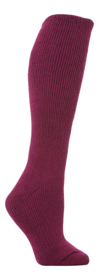 Extra lange Thermo-Socken für Damen in Cerise und Wein von Heat Holders