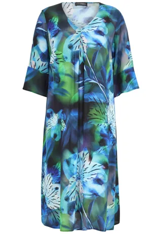 Doris Streich - Kleid kobalt - Gr. - 42