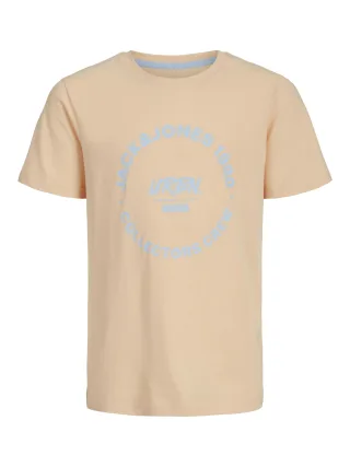 JACK&JONES - JJSIMON TEE SS CREW NECK JNR peach parfait - Gr. - 152
