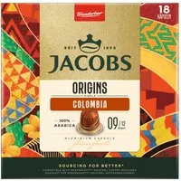JACOBS Kaffee, Jacobs Origins Kaffee Kapseln Colombia 18 Stück Packung 93g