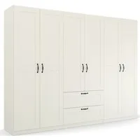 rauch Drehtürenschrank Kleiderschrank Schrank Garderobe Ankleide COTTAGE BY QUADRA SPIN (Breiten: 181/226/271 cm, Höhe 210 cm) in skandinavischem Landhausstil, mit Schubladen
