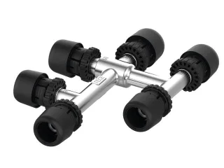 Tece logo-Ax Kreuzungsfitting Dimension 20 x 16 x 20, Standard Messing, 8864103 8864103
