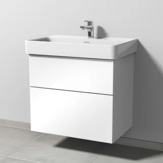 Sanipa 3way Waschtischunterbau zu Laufen Pro S Waschtisch mit 2 Auszügen, Weiß-Glanz SF76878