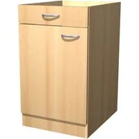 Flex-Well Unterschrank Küchenunterschrank ohne Arbeitsplatte - 50 cm breit - Buche – Namu