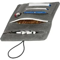 Simaru Tabakbeutel Tabaktasche Drehertasche Sintra, feinstes echt Leder, austauschbare Gummis, für 30g Tabak, Made in EU