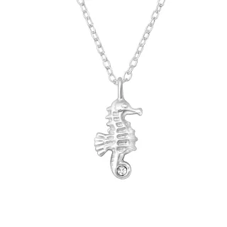 Seepferdchen Halskette aus 925 Silber