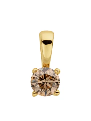 Orolino Anhänger 585/- Gelbgold 1 Brill. 0,25ct. braun