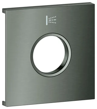 GROHE Metallplatte Grohtherm Aqua Tiles 107171, Symbol: Seitenbrause hard graphite geb., 107171AL00 107171AL00