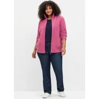 Sieh an! Fleecejacke Fleece-Jacke Langarm