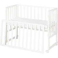 roba® Stubenbett Beistellbett, Stubenbett, höhenverstellbar inkl. Matratze & Canvas Barriere