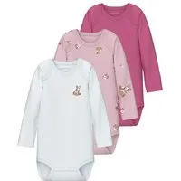 Name It Langarmbody (3-tlg) NBFBODY 3P LS IBIS ROSE BAMBI