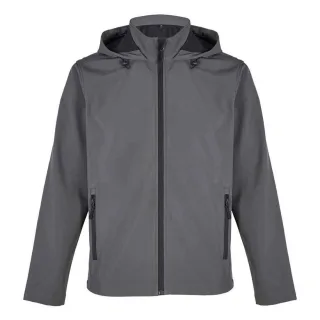 SOLS - "Race" Softshelljacke mit Kapuze für Herren (Holzkohle)