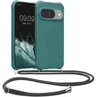 kwmobile Handyhülle Hülle für Google Pixel 10 / Pixel 10 Pro, mit Metall Kette zum Umhängen - Silikon Handy Cover Case Schutzhülle