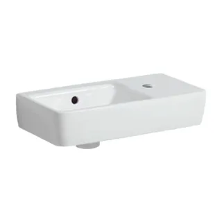 Geberit Waschtisch Renova Compact 276250600 weiss, KeraTect, 50x25cm, Ablagefläche rechts