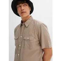 bonprix Kurzarmhemd Regular Fit, aus Baumwolle, mit Brusttaschen, Kentkragen