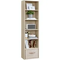 VASAGLE Bücherregal mit verstellbaren Ablagen, für Wohnzimmer, Homeoffice, Schlafzimmer, mit 5/6 Ebenen, offenes Aufbewahrungsregal, für Wohnzimmer