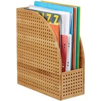 relaxdays Organizer Stehsammler Bambus A4