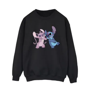 Disney Damen/Lilo & Stitch Küsse Sweatshirt (Schwarz)