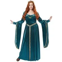 California Costumes Kostüm Renaissance Hofdame Plus Size Mittelalter-Damenkostüm hellpetrol
