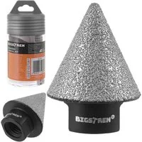 BIGSTREN Fräsbohrer Kegelfräser 35 mm Diamant-Kegelbohrer, (Spar-Set, 1-tlg., Montageanwendungen), Bohren von Löchern, präzises Korrigieren, Fräsen und Vergrößern