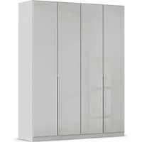 OTTO home Drehtürenschrank Kleiderschrank Kleiderschränke Schrank Garderobe AGORDO mit Glasfront (in zwei Griff-Farben, Breiten 91-405 cm) durchdachte Innenausstattung, in 8 Breiten und 2 Höhen MADE IN GERMANY