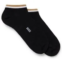 BOSS Sneakersocken 2P AS Uni stripe CC (Packung, 2er) mit geringeltem Abschluss