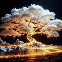 Venicce Love Kreativset Diamond Painting Bilder, 5D Diamant Painting Malerei - Baum des Lebens