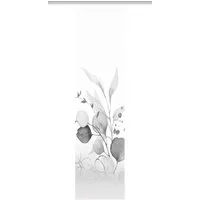 HOME WOHNIDEEN Schiebegardine 84096 ABANIO Schiebegardine rec. Polyester, 245x60 cm, halbtransparent (1 St), Paneelwagen, transparent, Polyester (recycelt) Polyester