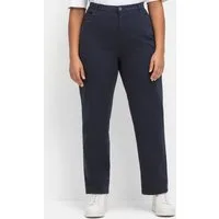 Sieh an! Bequeme Jeans Stretch-Hose komfortabel mit seitlichem Dehnbund