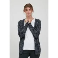 OXMO Strickjacke OXDanila Strickjacke mit aufgerollten Säumen