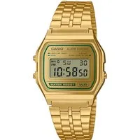 CASIO VINTAGE Chronograph A158WEGV-9AEF, Quarzuhr, Armbanduhr, Damenuhr, Herrenuhr, Edelstahlarmband, digital