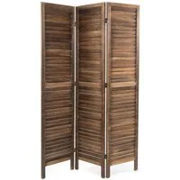 DESIGN DELIGHTS Paravent RAUMTEILER COTTAGE, Holz 170x120cm (HxB) Sichtschutz Paravent Raumtre