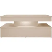 MIRJAN24 Couchtisch 120 Glossa Bis 01, 120x55x50 cm, LED-Beleuchtung
