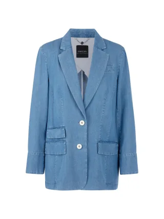 Marc Cain Collections - Oversize Denim-Blazer Rethink Together light denim - Gr. - 46