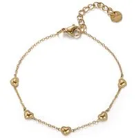 Firetti Armband Schmuck Geschenk Edelstahl Armschmuck Ankerkettenglieder Herz Liebe
