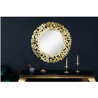 riess-ambiente Wandspiegel COINS XL 80cm antik gold (Einzelartikel, 1-St), Wohnzimmer · Metall · rund · mit Rahmen · handmade · Deko · Accessoire