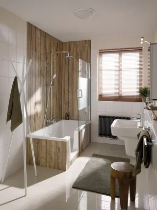 HSK Duschbadewanne Dobla, 160x75cm, Einstieg rechts, 540161 540160
