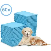 Clanmacy Hundematte Haustier-Trainingsunterlagen aus Vliesstoff, 45 x 60 cm, 50 Stück
