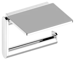 Keuco Toilettenpapierhalter Plan 14973, m.Ablage,Alu silber-eloxiert, 14973170000 14973170000