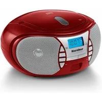 Karcher RR 5025-R Boombox (UKW (FM), tragbarer CD-Player mit UKW Radio, Batterie- / Netzbetrieb, AUX-In)