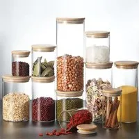 Simloveve Vorratsglas Stapelbares und Luftdichtes Vorratsglas 3er Set, (3-tlg), Vorratsdosen, Kaffeedose, Keksdose mit Deckel