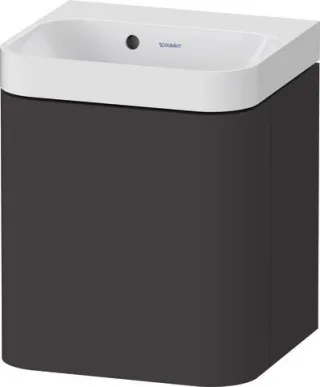 Duravit Happy D.2 Plus c-shaped Set wandhängend Graphit 400x360x480 mm - HP4344N80800000 HP4344N80800000