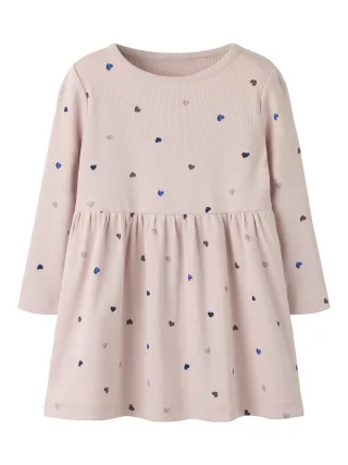 NAME IT - NMFNUTTI LS DRESS NOOS Burnished Lilac - Gr. - 116