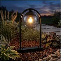 GLOBO LIGHTING Außen-Stehlampe, Leuchtmittel inklusive, Warmweiß, LED Außenstandleuchte Wegeleuchte Terrassen Gartenlampe Außenbereich