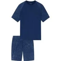 Schiesser Pyjama Herren-Shorty Single-Jersey Uni